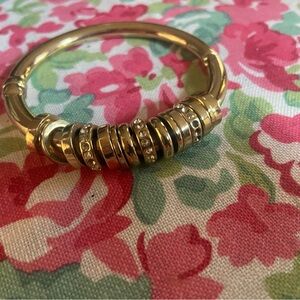 Gold Bracelet with Crystal Accents